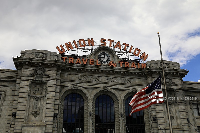 丹佛科罗拉多州的联合火车站图片素材