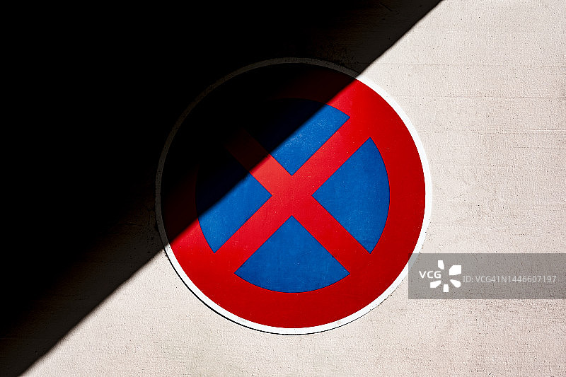 禁止停车标志图片素材