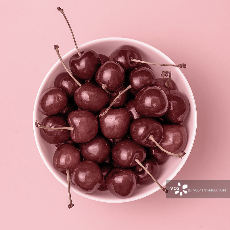 万岁洋红色抽象背景。成熟的樱桃特写。2023年度颜色图片素材