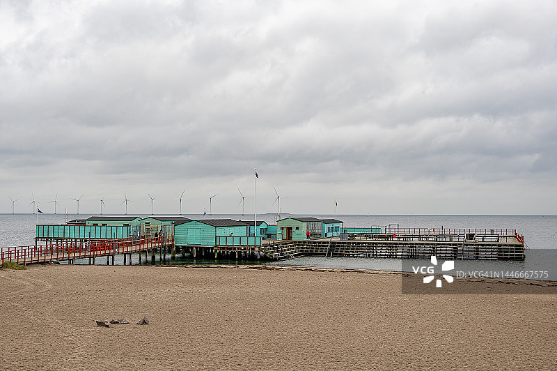 丹麦哥本哈根阿迈厄海滩公共浴场图片素材