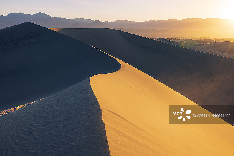 死亡谷的梅斯基特沙丘图片素材