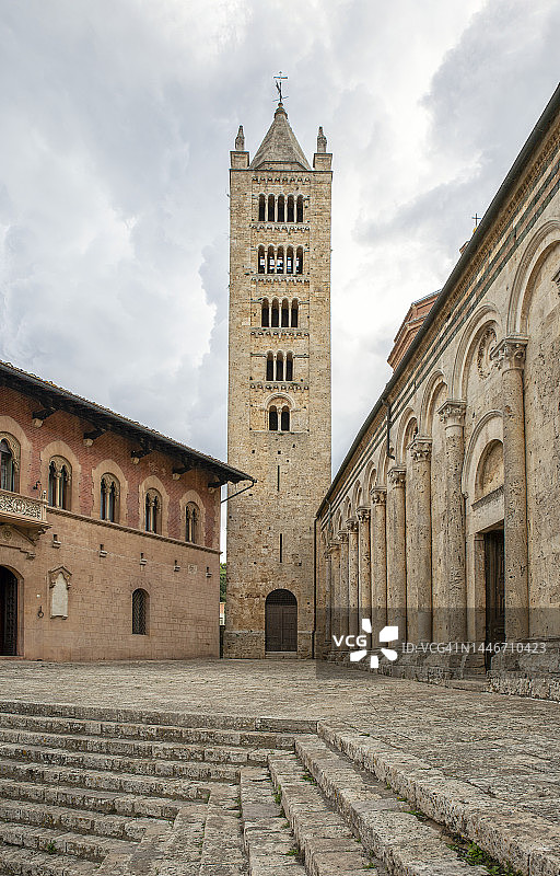 意大利托斯卡纳马萨马里蒂马的钟楼图片素材