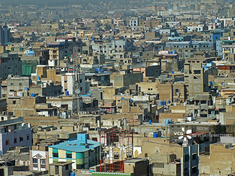 卡拉奇的城市扩张图片素材