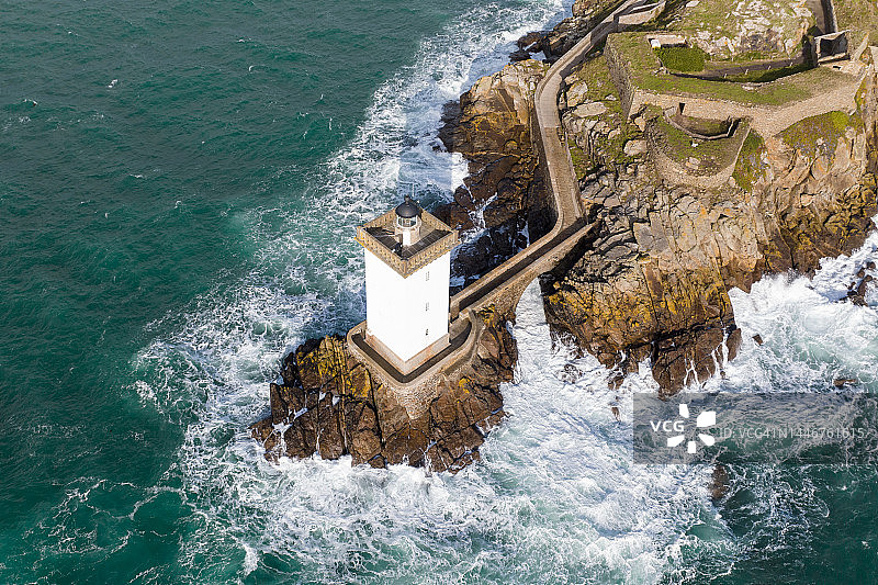 勒孔凯特“丹尼斯”风暴鸟瞰图片素材