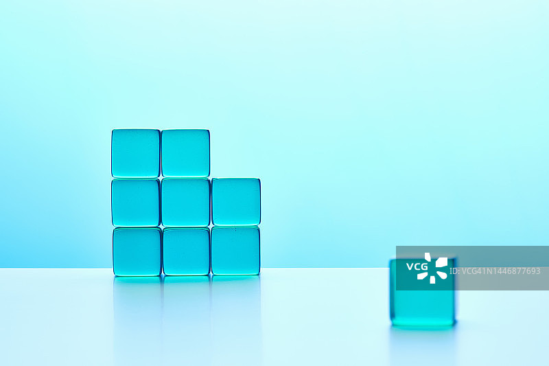 丙烯酸玻璃立方体概念图图片素材