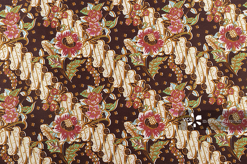 泰国丝绸传统图案纺织品纹理背景特写图片素材