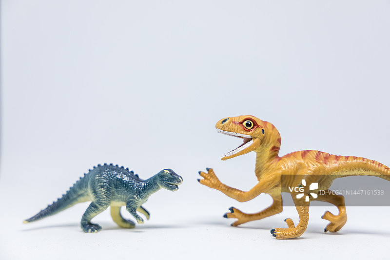 雷索托龙与霸王龙搏斗特写图片素材