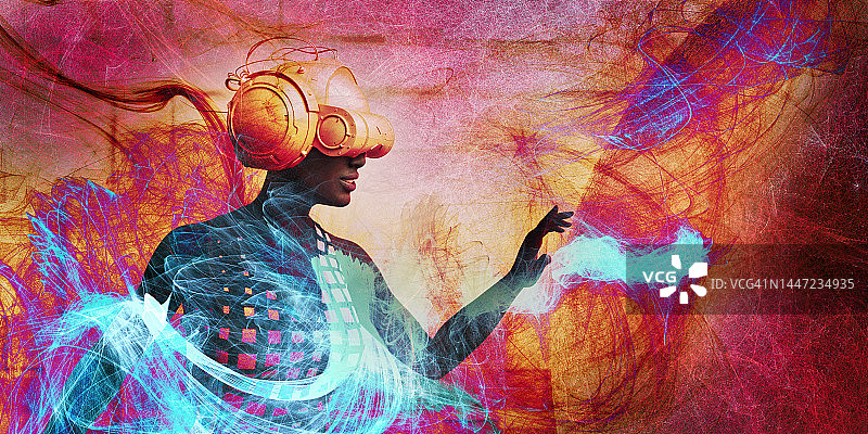 VR头显图案图片素材