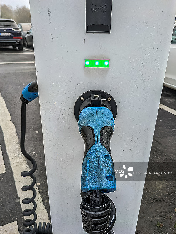 电动汽车充电站图片素材