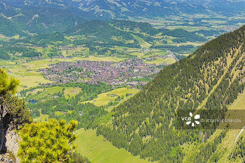 德国巴伐利亚阿尔高上施特多夫里芬科普夫全景图片素材