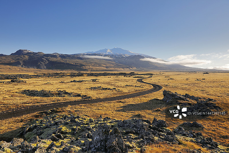 冰岛贝吕维屈尔拜尔全景图片素材