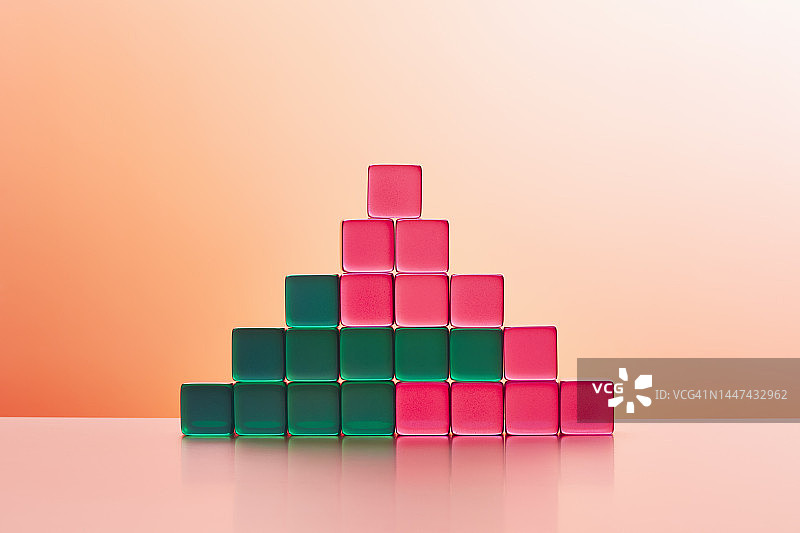 丙烯酸玻璃立方体概念图图片素材