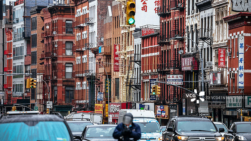 纽约市的繁华街道图片素材