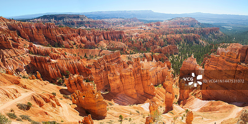 布莱斯峡谷广角照片图片素材