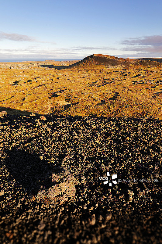 冰岛萨克斯霍尔火山口图片素材