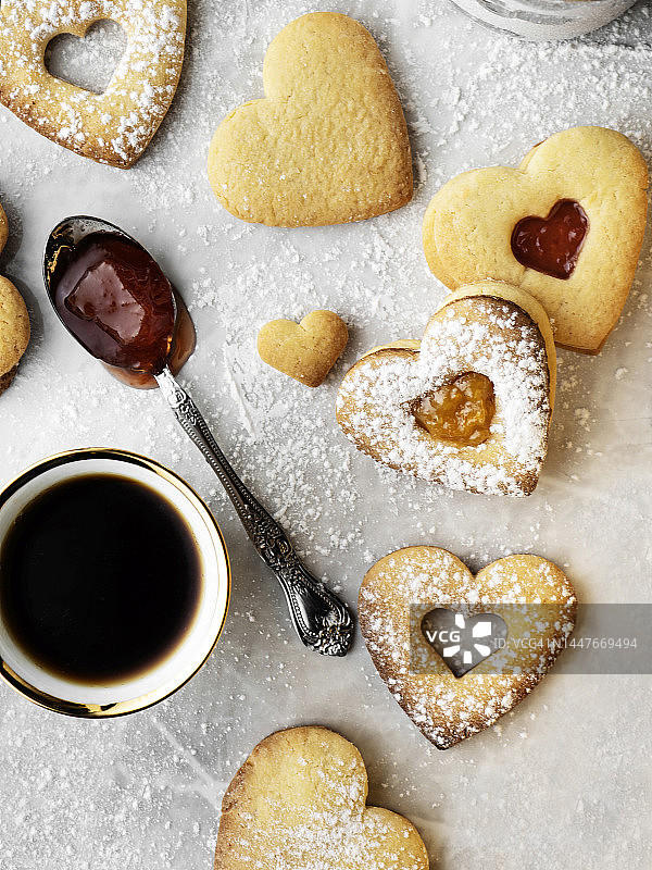 圣诞果酱饼干图片素材