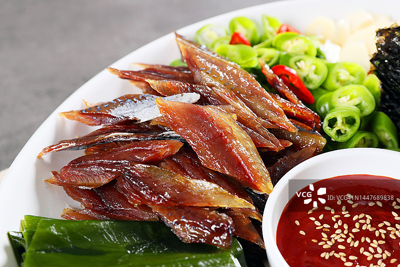 半干鲱鱼或旗鱼图片素材