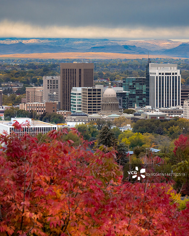 博伊西秋季天际线图片素材