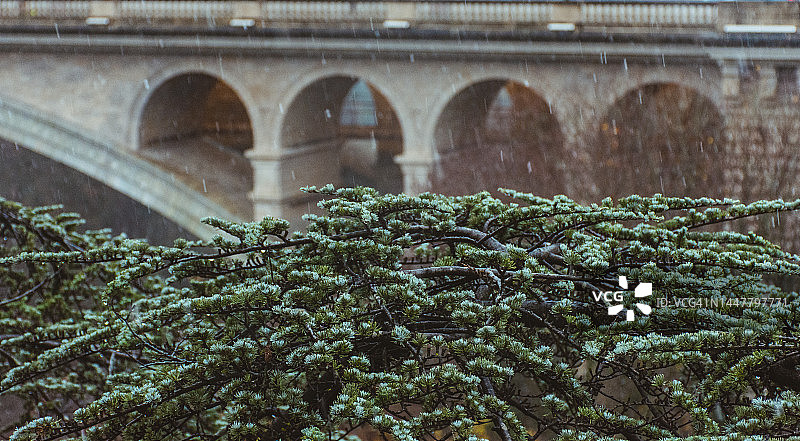 卢森堡阿道夫大桥的景色图片素材