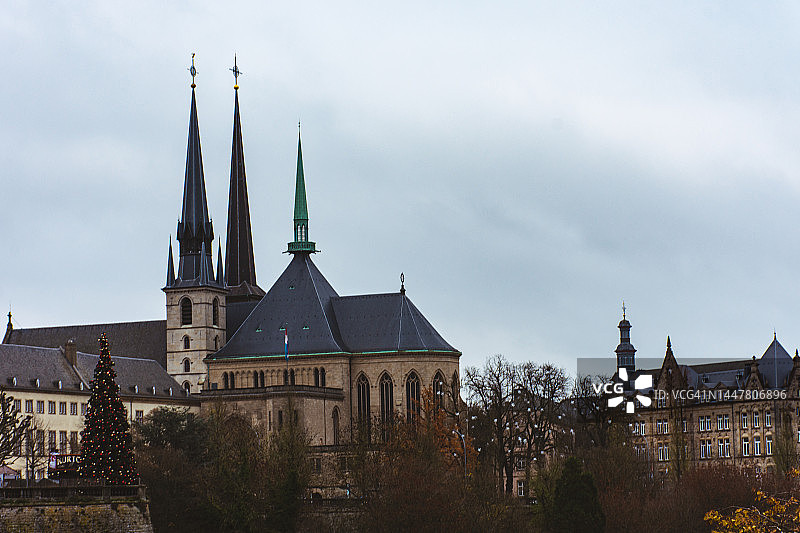 卢森堡市的圣母院图片素材