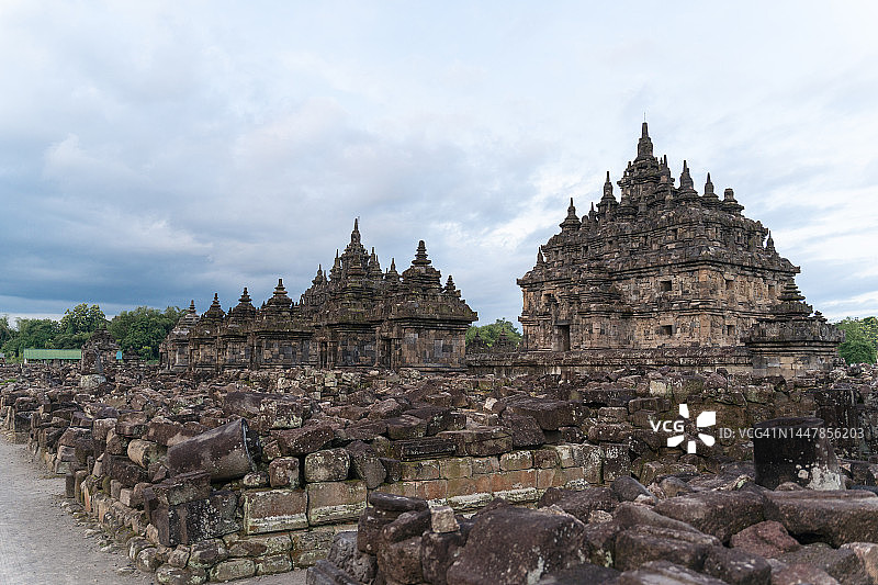 印度尼西亚日惹的Plaosan佛教寺庙图片素材