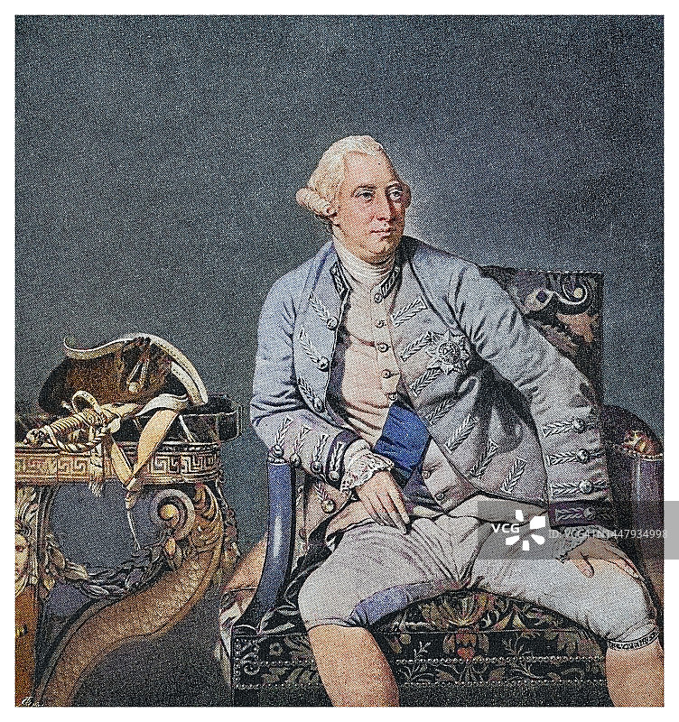 大不列颠国王和爱尔兰国王乔治三世肖像(1738年6月4日- 1820年1月29日)图片素材