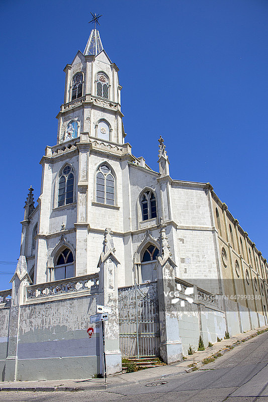 智利瓦尔帕莱索卡梅利特斯教堂图片素材