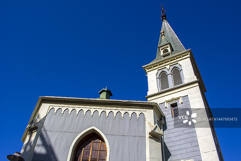 智利瓦尔帕莱索圣十字路德教堂图片素材