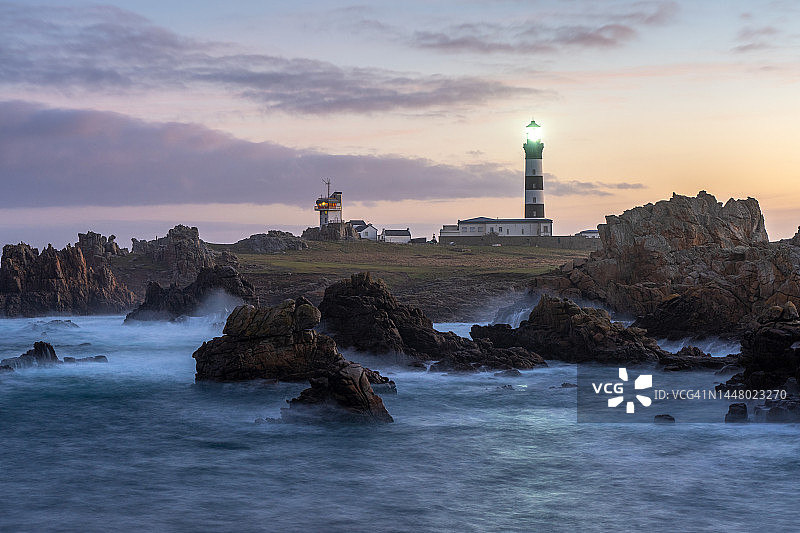 法国布列塔尼乌埃桑岛风光图片素材