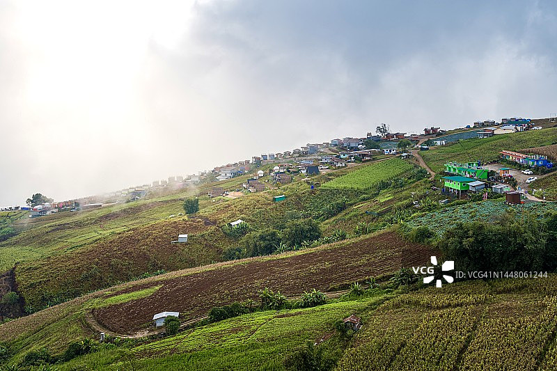 泰国普塔伯克山雾景图片素材