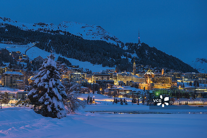 冬季的圣莫里茨图片素材