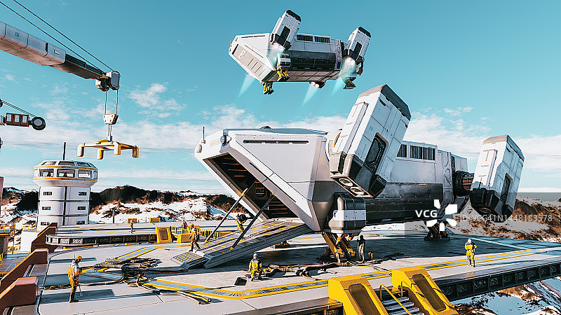 航天飞机：未来太空探索图片素材