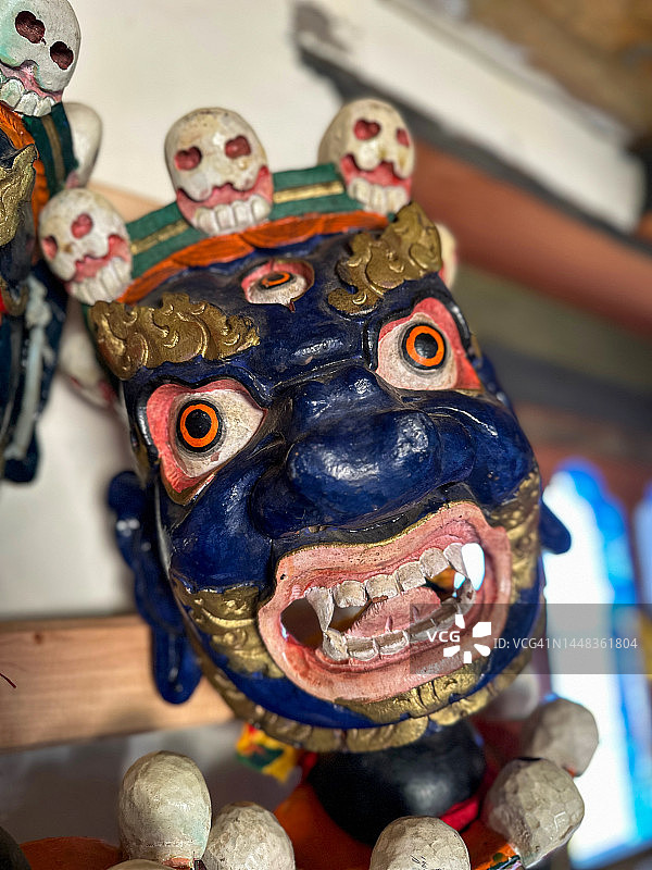 佛教面具特写图片素材