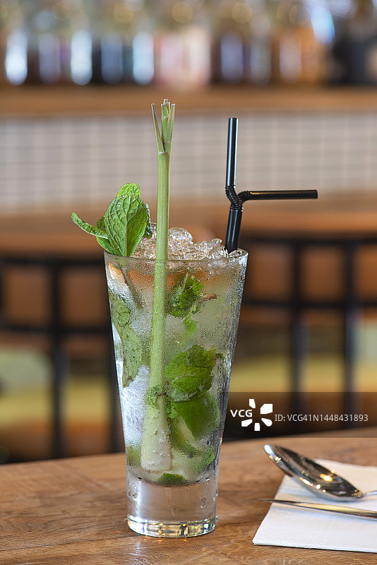 青柠柠檬草饮料图片素材