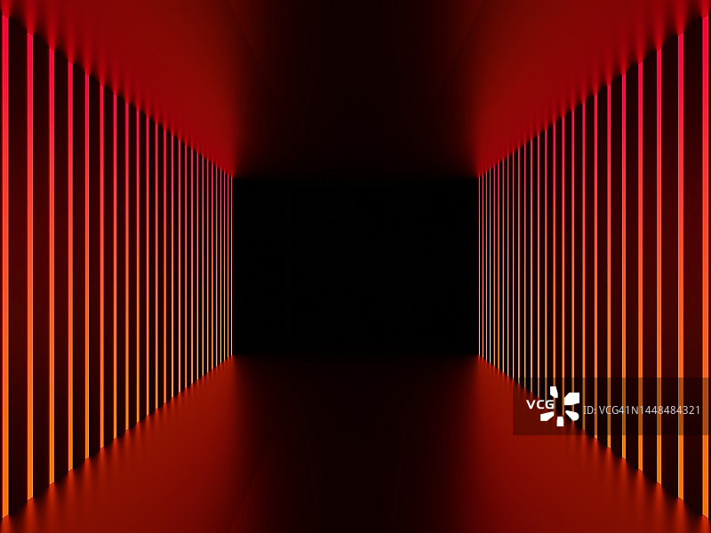 霓虹灯走廊图片素材