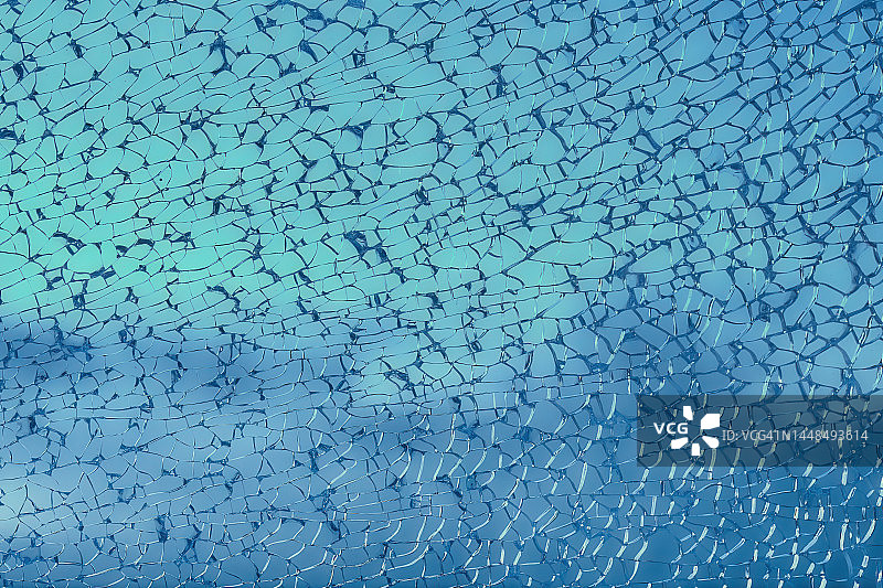 蓝色天空下的百叶玻璃抽象背景图片素材