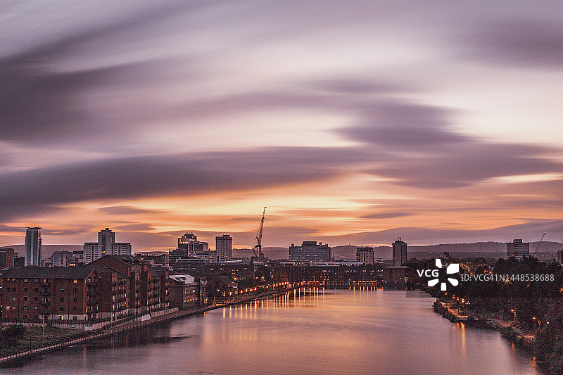 南威尔士日落图片素材