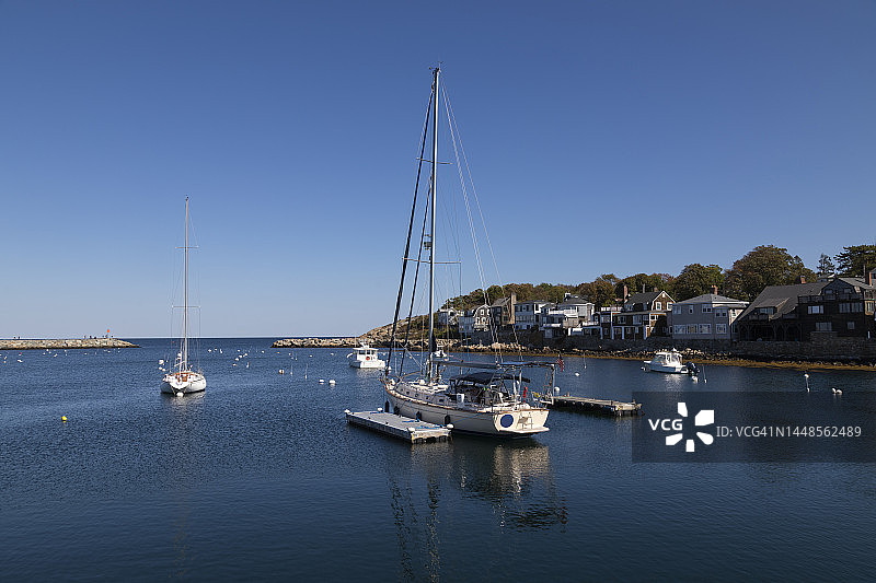 美国马萨诸塞州罗克波特港图片素材