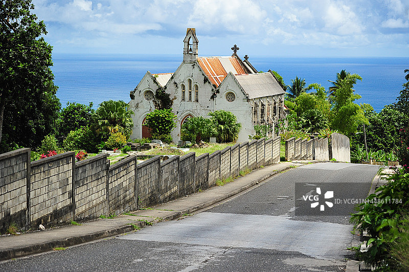 巴巴多斯巴特谢巴圣约瑟夫教区教堂图片素材