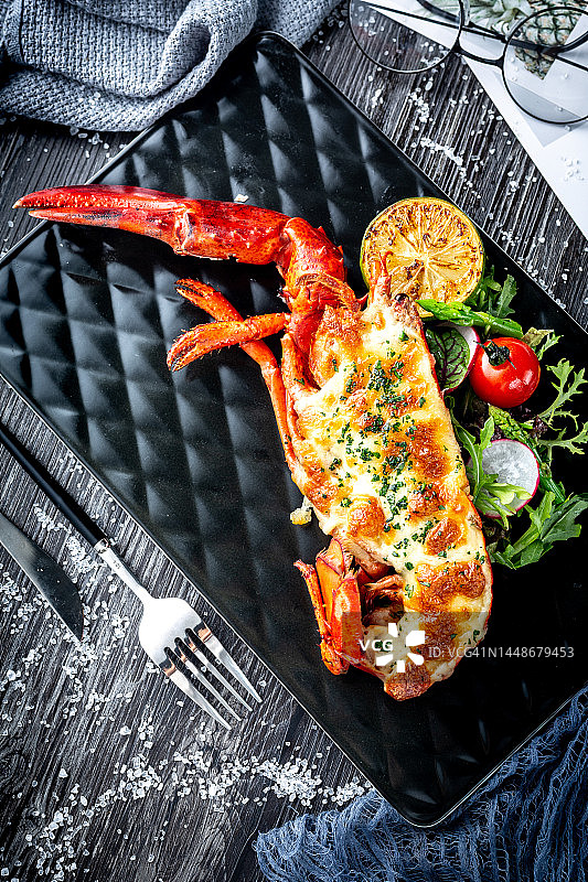 海鲜龙虾拼盘图片素材