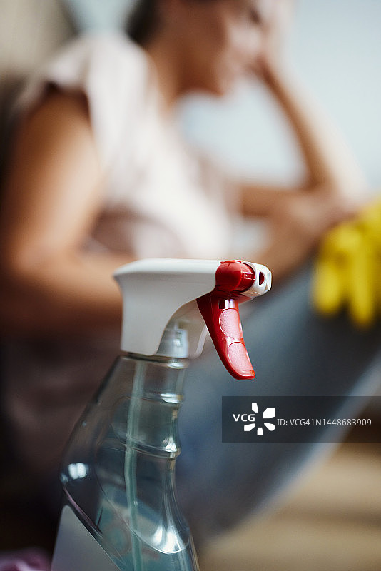 清洁喷雾特写图片素材