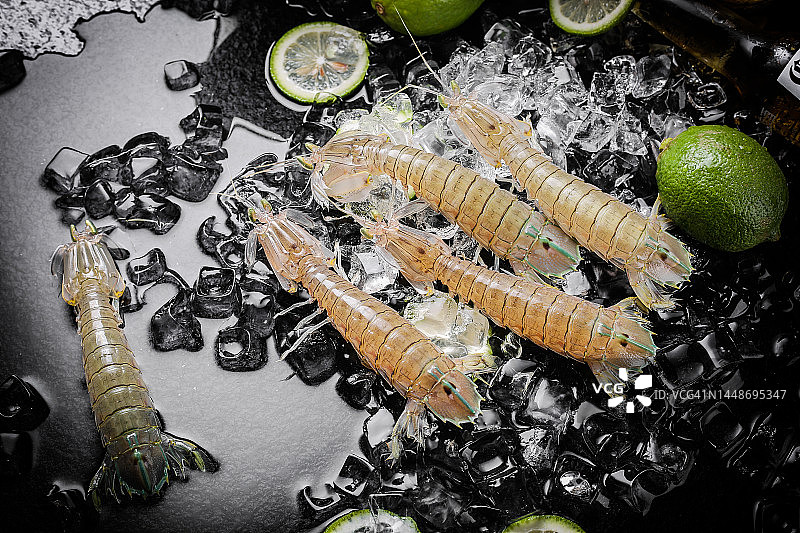 新鲜海虾图片素材