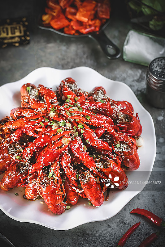 香辣小龙虾特色美食图片素材