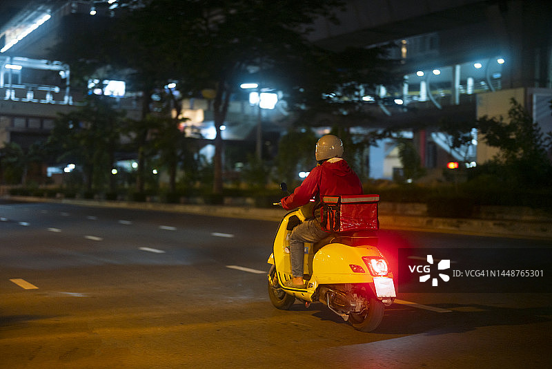 配送，食品，摩托车，配送员图片素材