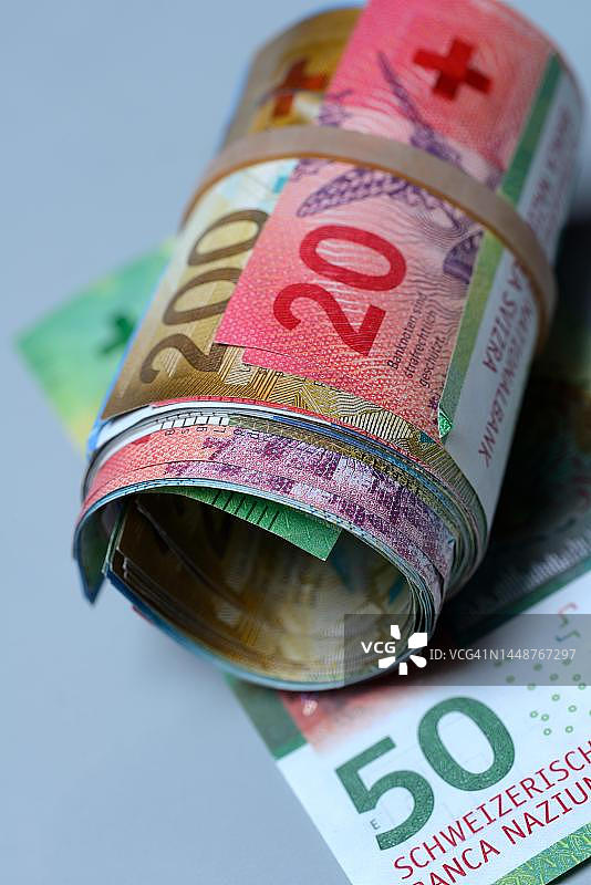 瑞士纸币（第9版）图片素材