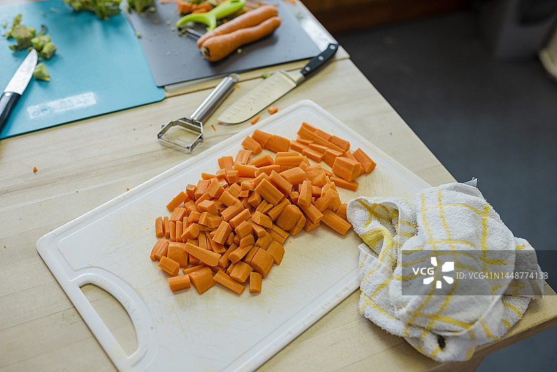 切碎的胡萝卜图片素材