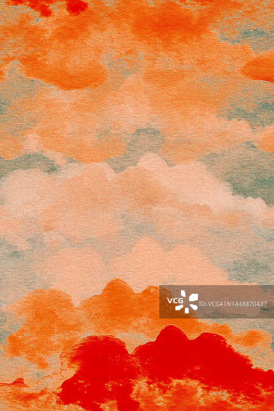 水彩橙色抽象背景图片素材