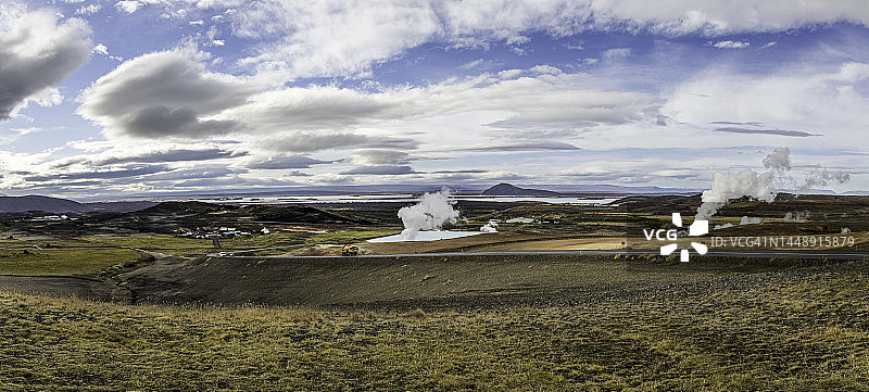 冰岛米湖瞭望台全景图片素材