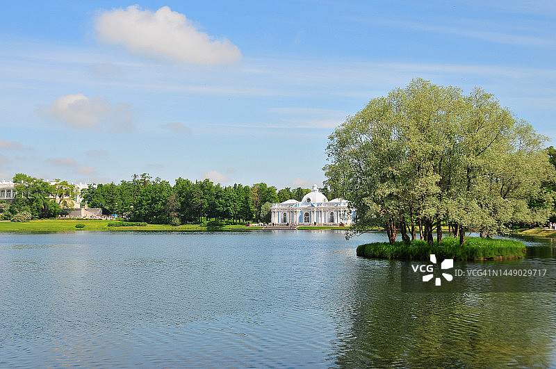 普希金公园大湖图片素材