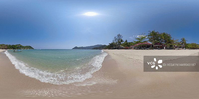 360VR/沙滩波浪图片素材